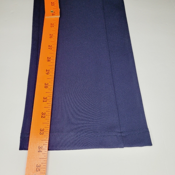 Betabrand 7-Pocket Pants Yoga Women's Medium Long Bootcut Navy Classic Pull On - Picture 8 of 13